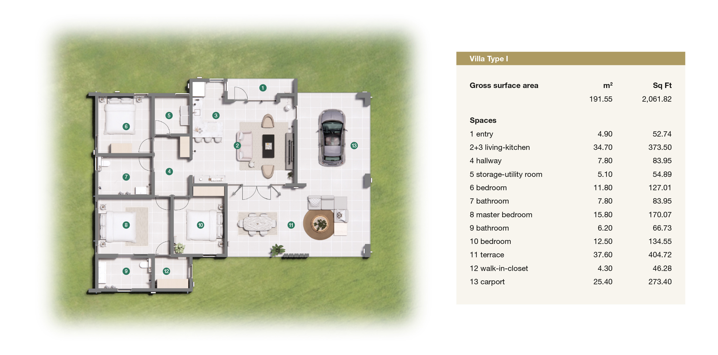 PKB T1 Villa floorplan